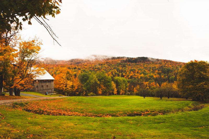 Vermont Farm landscape in fall