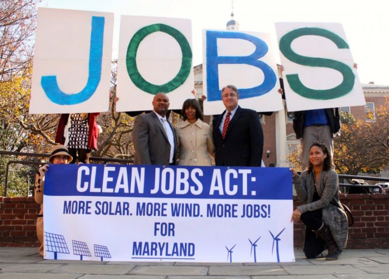 Clean Jobs Act Protest