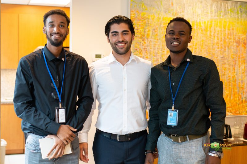 Photo: Jamal Aden, Lorenz Nehma, Sekou Swaray, youth voices of the Somali, Yazidi, Liberian diasporas