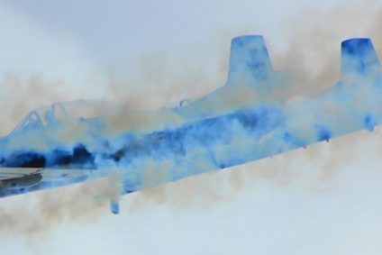 Abstract photo of military plane