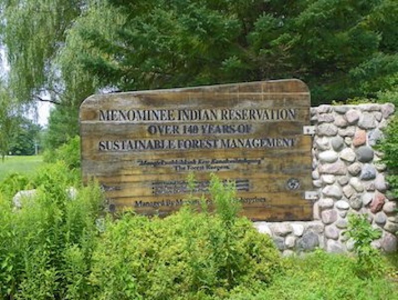 Sign of Menominee Nation