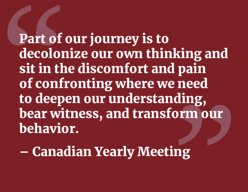 Quote from Canada Yearly Meeting