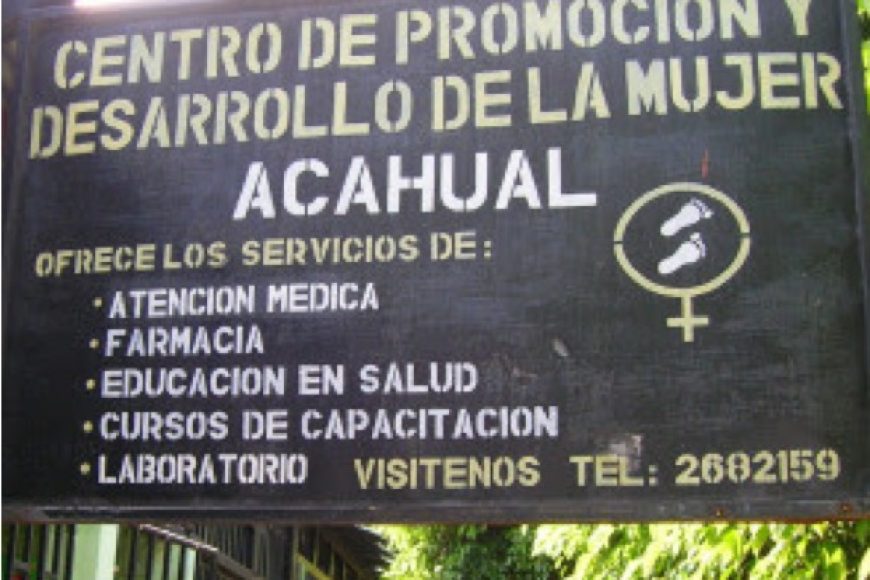 Centro de promocion y desarrollo de la mujer, acahual