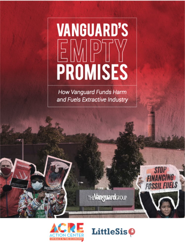 Cover of Vanguard's Empty Promises Report